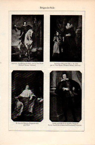 LAMINA V40764: Brignole Sale por Van Dyck y por Boni