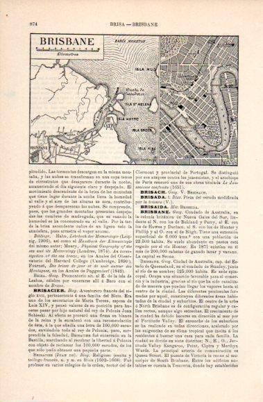 LAMINA V40767: Mapa de Brisbane, Australia