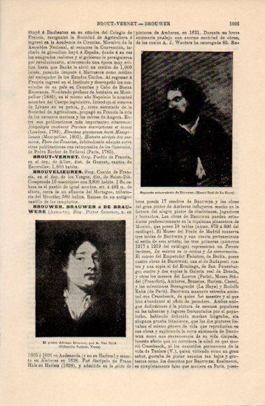 LAMINA V40788: El pintor Adriano Brouwer por A. Van Dyck