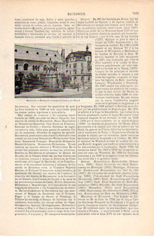 LAMINA V40814: Monumento al duque Guillermo en Brunswick