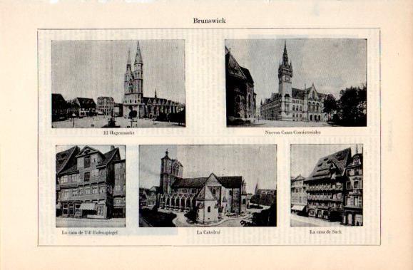 LAMINA V40815: Vistas varias de Brunswick