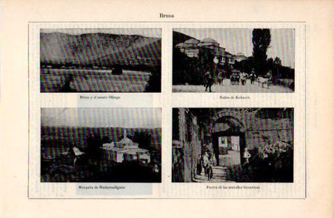 LAMINA V40817: Vistas de Brusa o Bursa, Turquia