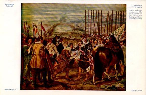 LAMINA V40793: La rendicion de Breda por Velazquez