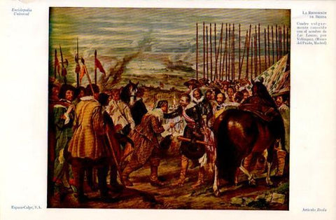 LAMINA V40793: La rendicion de Breda por Velazquez
