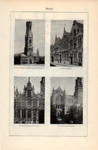 LAMINA V40795: Monumentos en Brujas