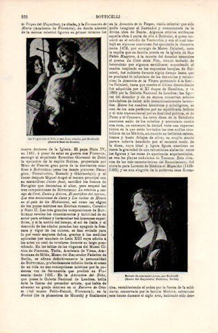LAMINA V40680: Retrato de una mujer joven por Botticelli