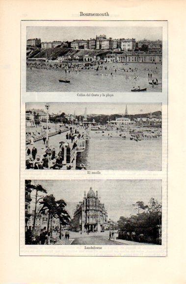 LAMINA V40687: Playa, Muelle y Landsdowne en Bournemouth