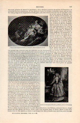 LAMINA V40693: Venus en las fraguas de Vulcano por Boucher