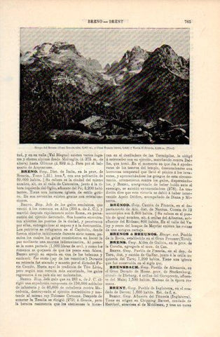 LAMINA V40745: Cimas del Grupo del Brenta, Tirol