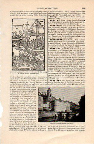 LAMINA V40717: La iglesia de Brantome, Francia
