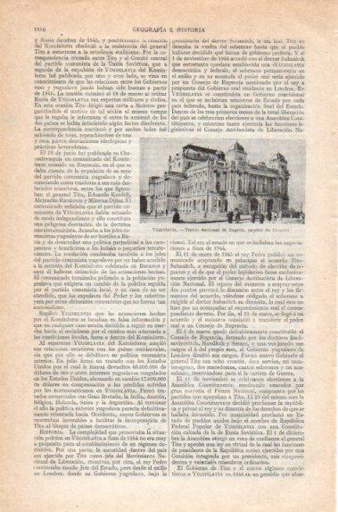 LAMINA V40933: Teatro Nacional de Zagreb, Yugoeslavia