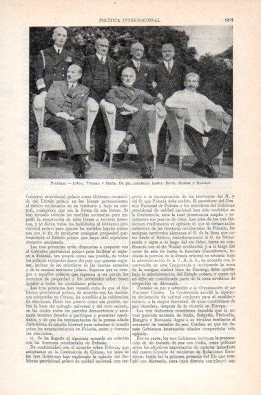 LAMINA V40958: Attlle, Truman, Stalin, Leahy, Bevin, Byrnes y Molotov en Postdam