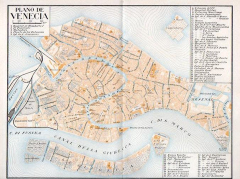 LAMINA V40970: Plano de Venecia