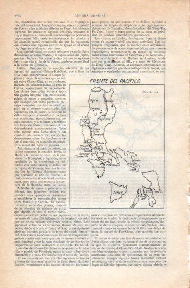 LAMINA V40939: 2ª Guerra Mundial mapa del frente del Pacifico