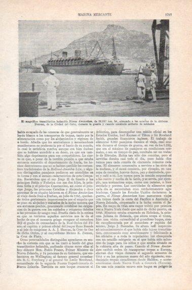 LAMINA V40947: Trasatlantico de Holanda Nieuw Amsterdam en Ciudad del Cabo