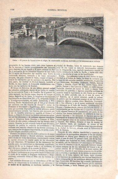 LAMINA V40937: Puente de Verona destruido por los alemanes