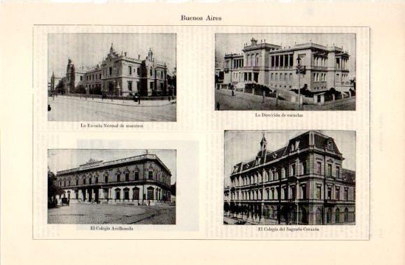LAMINA V40856: Vistas de Colegios y Escuelas en Buenos Aires