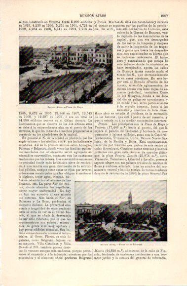 LAMINA V40858: Plazas de Mayo y Libertad en Buenos Aires