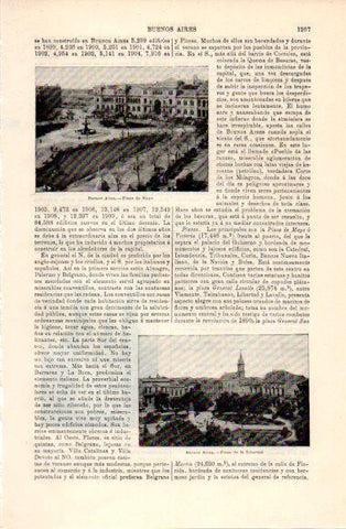 LAMINA V40858: Plazas de Mayo y Libertad en Buenos Aires