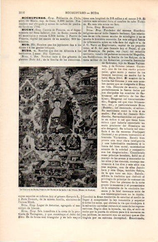 LAMINA V40843: La historia de Buda pintura del Norte de la India o Tibet