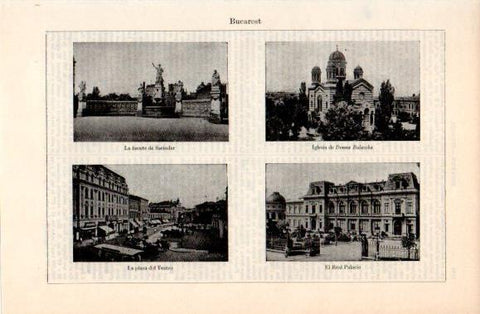 LAMINA V40832: Vistas de Bucarest