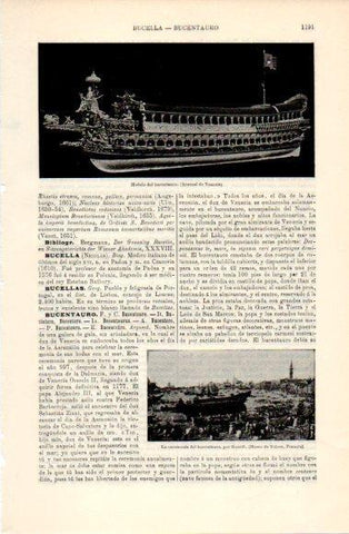LAMINA V40834: Modelo del bucentauro, Arsenal de Venecia