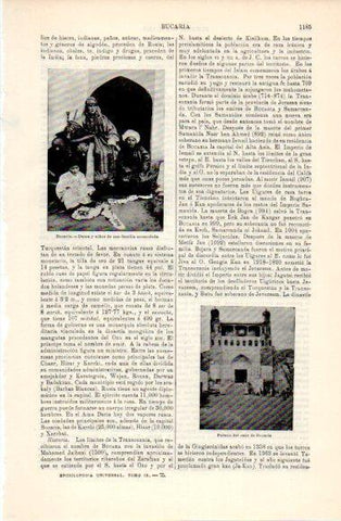 LAMINA V40836: Palacio del emir de Bucaria y familia de Bucaria