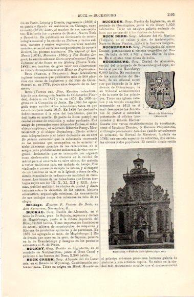LAMINA V40839: Escudo y fachada de la iglesia de Buckeburg, Alemania