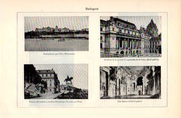 LAMINA V40841: Real Palacio y Escuela de equitacion de la Corte en Budapest