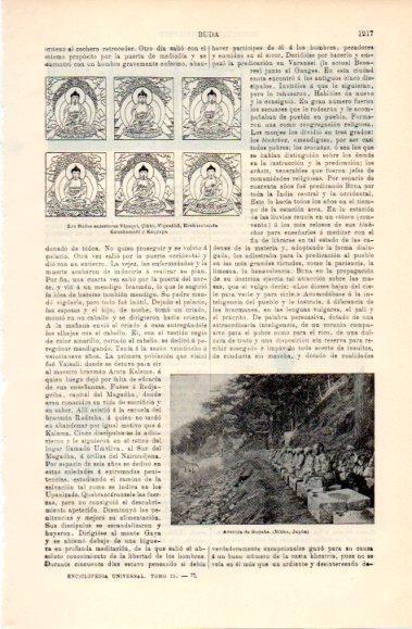 LAMINA V40842: Avenida de Budahs, Japon