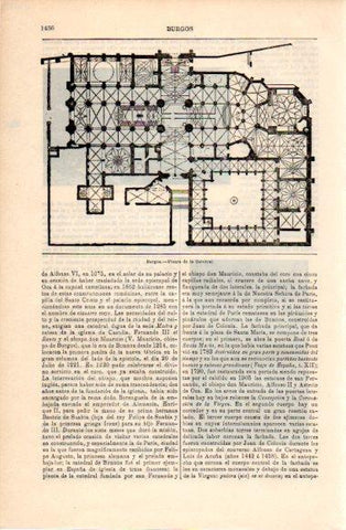 LAMINA V40893: Planta de la Catedral de Burgos