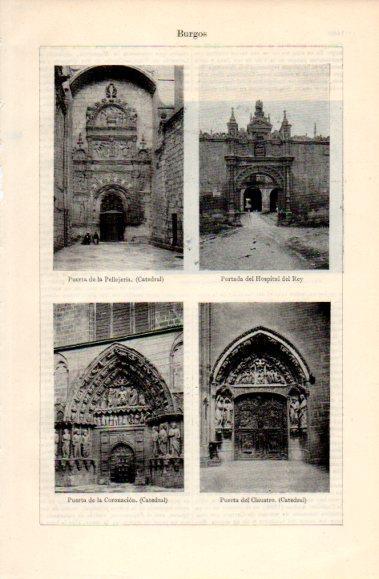 LAMINA V40896: Puertas varias en Burgos