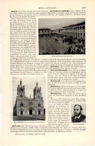 LAMINA V40870: Plaza e iglesia del Señor de los Milagros en Buga, Colombia
