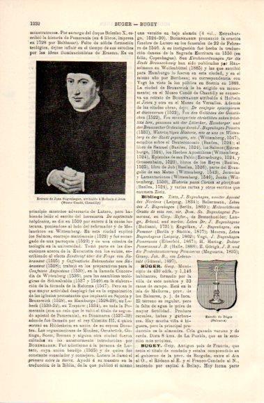 LAMINA V40874: Retrato de J. Bugenhagen por Holbein el Joven