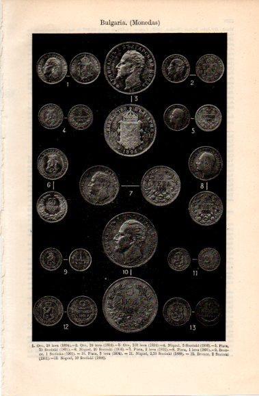 LAMINA V40878: Monedas de Bulgaria