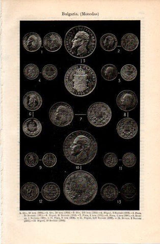 LAMINA V40878: Monedas de Bulgaria