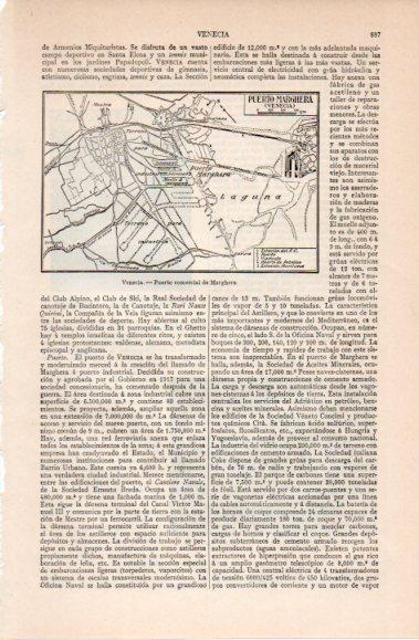 LAMINA V40479: Plano del puerto comercial de Marguera, Venecia