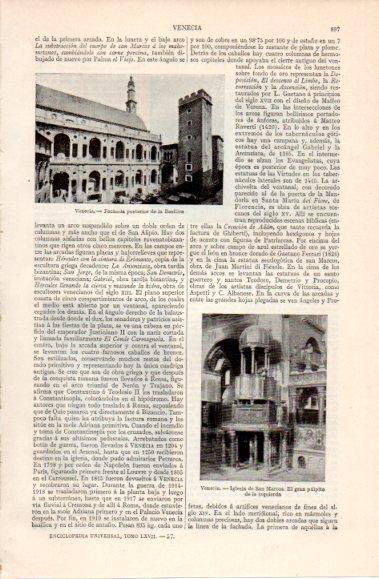 LAMINA V40481: Fachada de la Basilica de Venecia