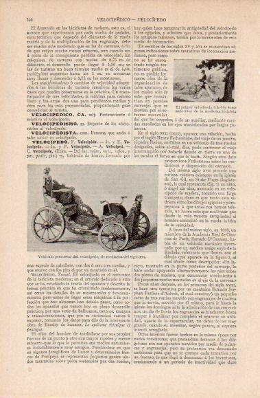 LAMINA V40458: Vehiculo precursor del velocipedo siglo XVI