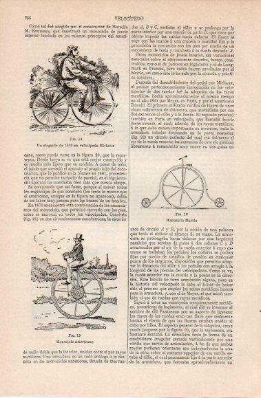 LAMINA V40461: Un elegante de 1869 en velocipedo Michaux