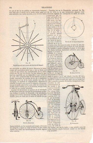 LAMINA V40462: Biciclo Rousseau