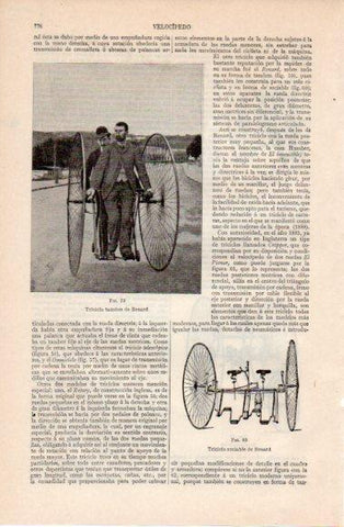 LAMINA V40464: Triciclo tamden de Renard
