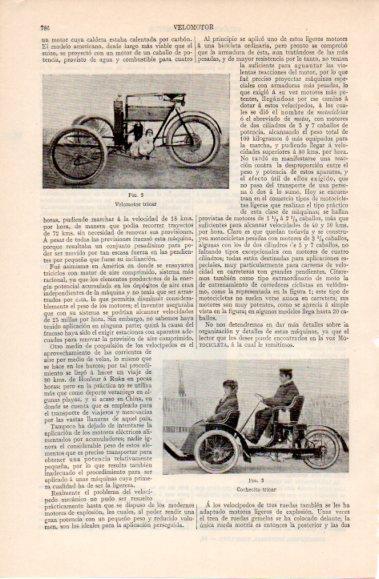 LAMINA V40466: Velomotor y cochecito tricar