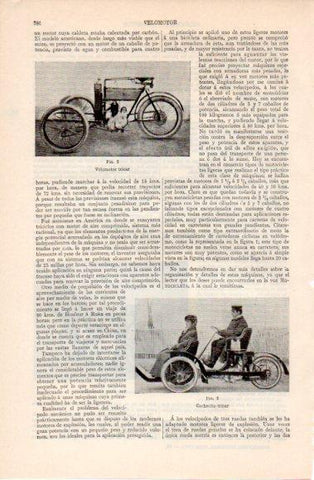 LAMINA V40466: Velomotor y cochecito tricar