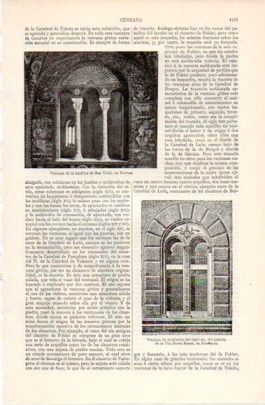 LAMINA V40527: Ventana de la basilica de San Vidal en Ravena
