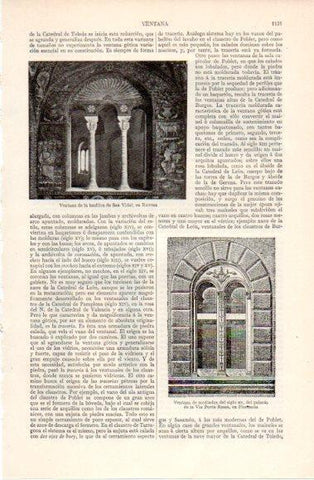 LAMINA V40527: Ventana de la basilica de San Vidal en Ravena