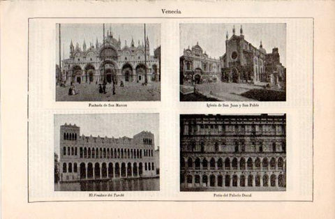 LAMINA V40510: Edificios en Venecia