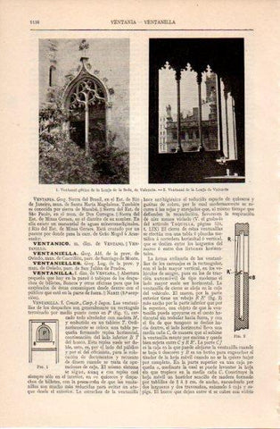 LAMINA V40528: Ventanal de la Lonja de Valencia