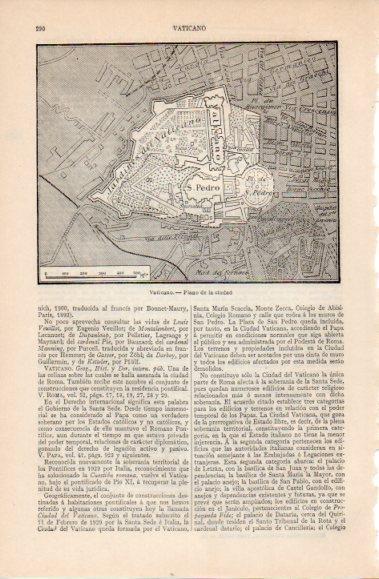 LAMINA V40409: Plano de la ciudad del Vaticano