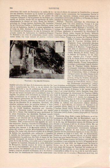 LAMINA V40410: La casa del Petrarca en Vaucluse